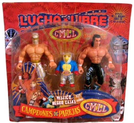 CMLL Hag Distribuidoras Super Estrellas Multipack: Campeones de Parejas: Mistico, Negro Casas & Kemonito Action & Toy Figures PWcatalog