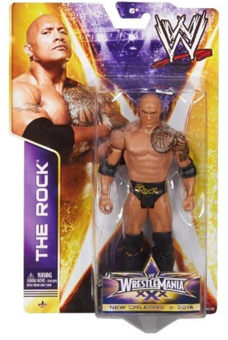 WWE Mattel WrestleMania XXX The Rock Action & Toy Figures PWcatalog