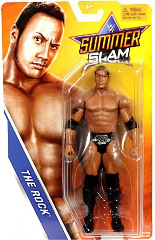 WWE Mattel SummerSlam 4 The Rock Action & Toy Figures PWcatalog