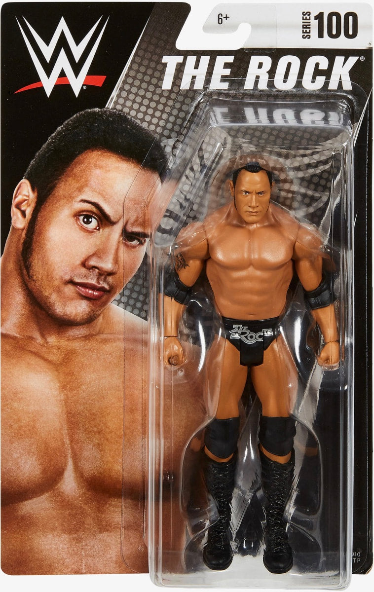 WWE Mattel Basic Series 100 The Rock Action & Toy Figures PWcatalog