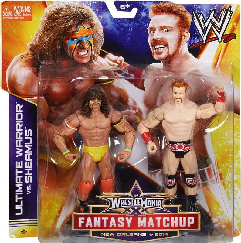 WWE Mattel WrestleMania XXX Fantasy Matchup: Ultimate Warrior vs. Sheamus Action & Toy Figures PWcatalog