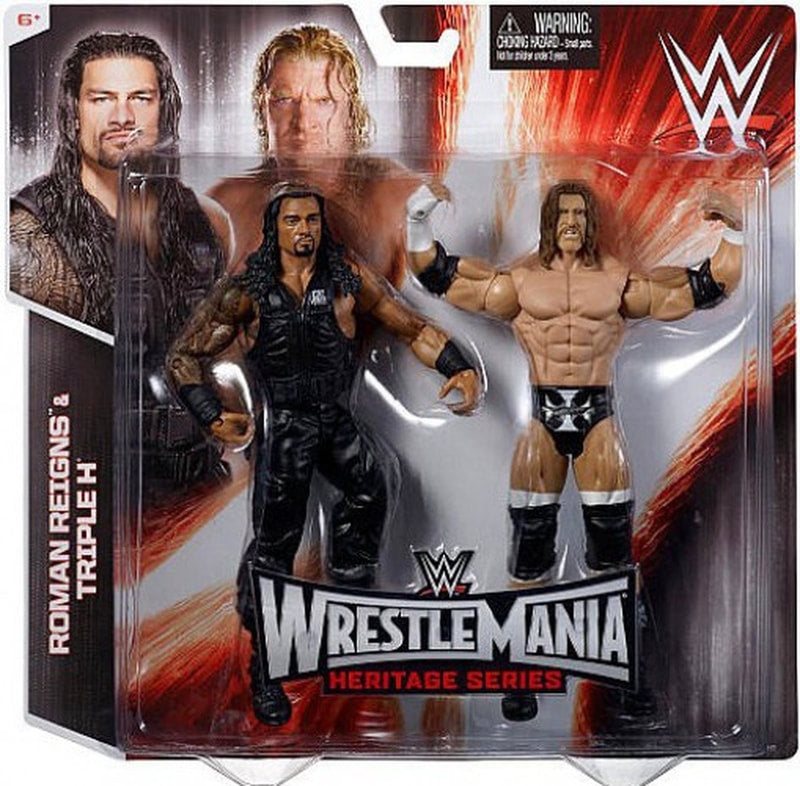 WWE Mattel WrestleMania Heritage 3 Roman Reigns & Triple H Action & Toy Figures PWcatalog
