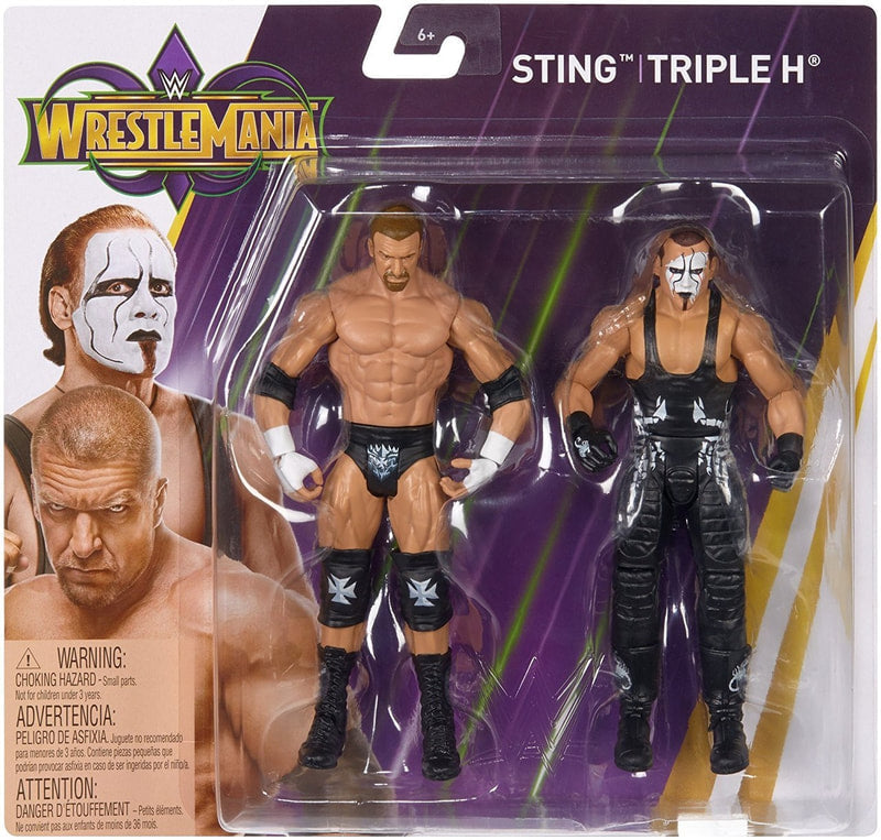 WWE Mattel WrestleMania 34 Sting & Triple H Action & Toy Figures PWcatalog