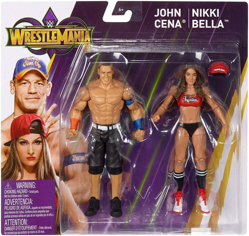 WWE Mattel WrestleMania 34 John Cena & Nikki Bella Action & Toy Figures PWcatalog