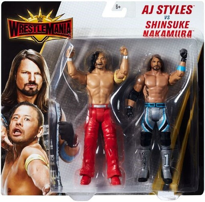 WWE Mattel WrestleMania 35 AJ Styles vs. Shinsuke Nakamura Action & Toy Figures PWcatalog