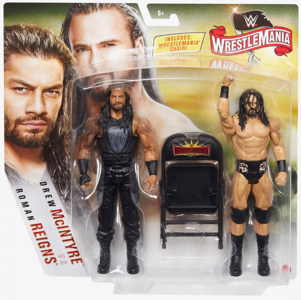 WWE Mattel WrestleMania 36 Drew McIntyre vs. Roman Reigns Action & Toy Figures PWcatalog