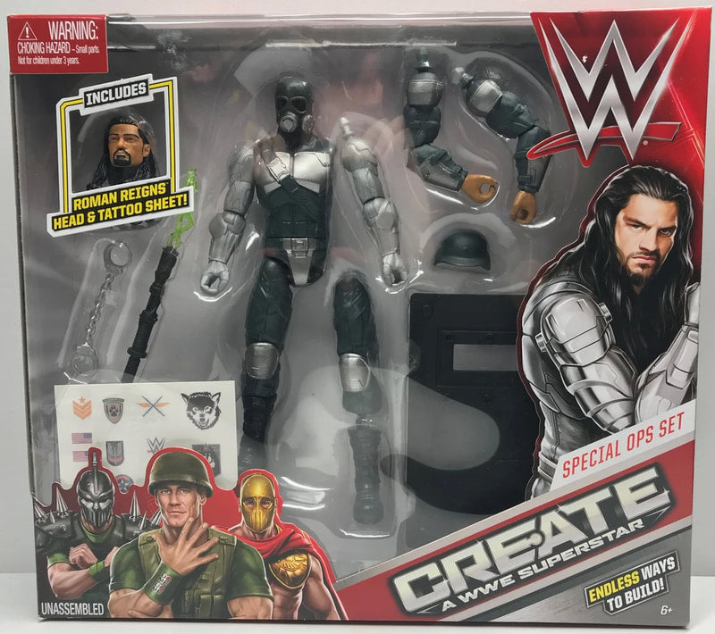 WWE Mattel Create a WWE Superstar 2 Special Ops Set Action & Toy Figures PWcatalog