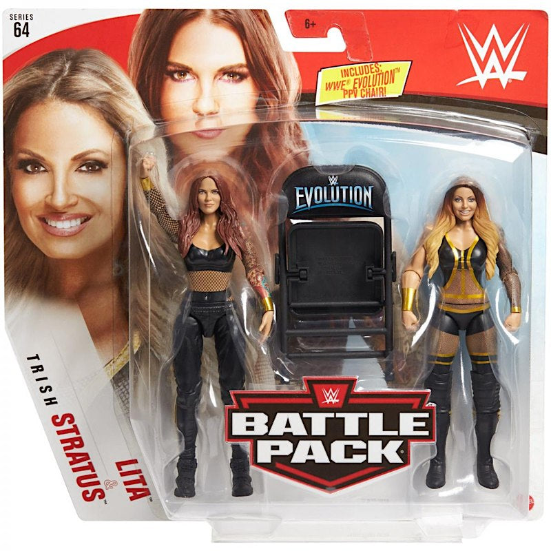 WWE Mattel Battle Packs 64 Lita vs. Trish Stratus Action & Toy Figures PWcatalog