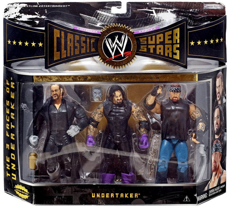 WWE Jakks Pacific Classic Superstars 3-Packs 3 The 3 Faces of Undertaker Action & Toy Figures PWcatalog