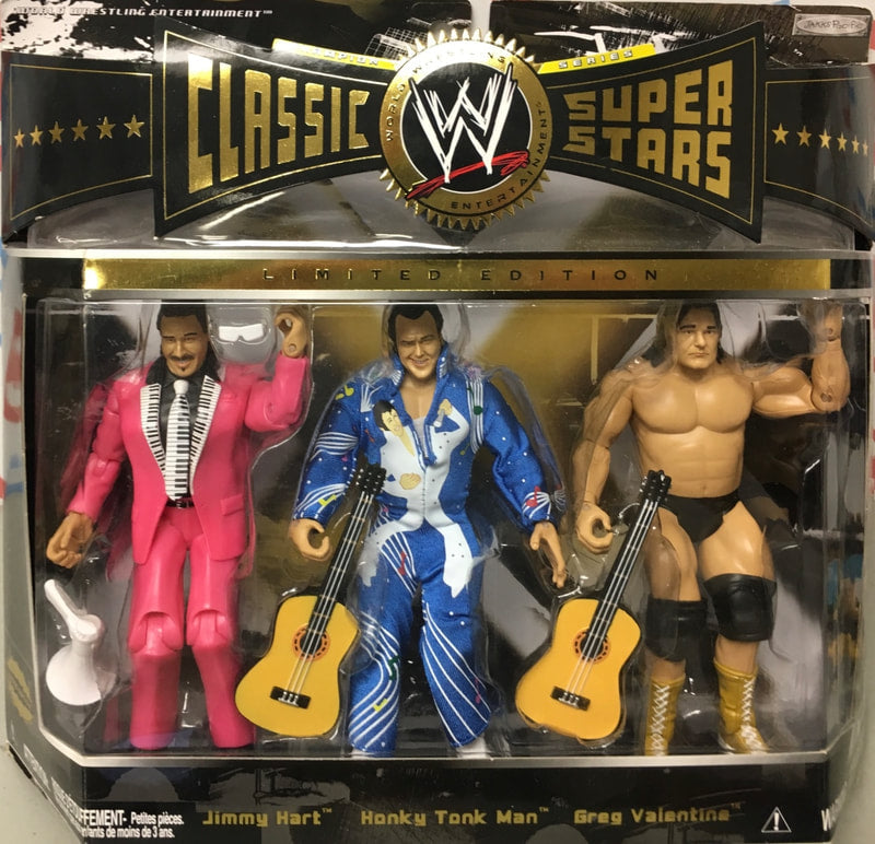 WWE Jakks Pacific Classic Superstars 3-Packs 9 Jimmy Hart, Honky Tonk Man & Greg Valentine Action & Toy Figures PWcatalog