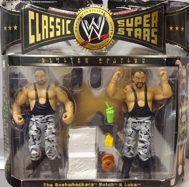 WWE Jakks Pacific Classic Superstars 2-Packs 3 The Bushwhackers: Butch & Luke Action & Toy Figures PWcatalog