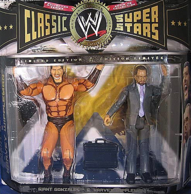 WWE Jakks Pacific Classic Superstars 2-Packs 8 Giant Gonzalez & Harvey Whippleman Action & Toy Figures PWcatalog