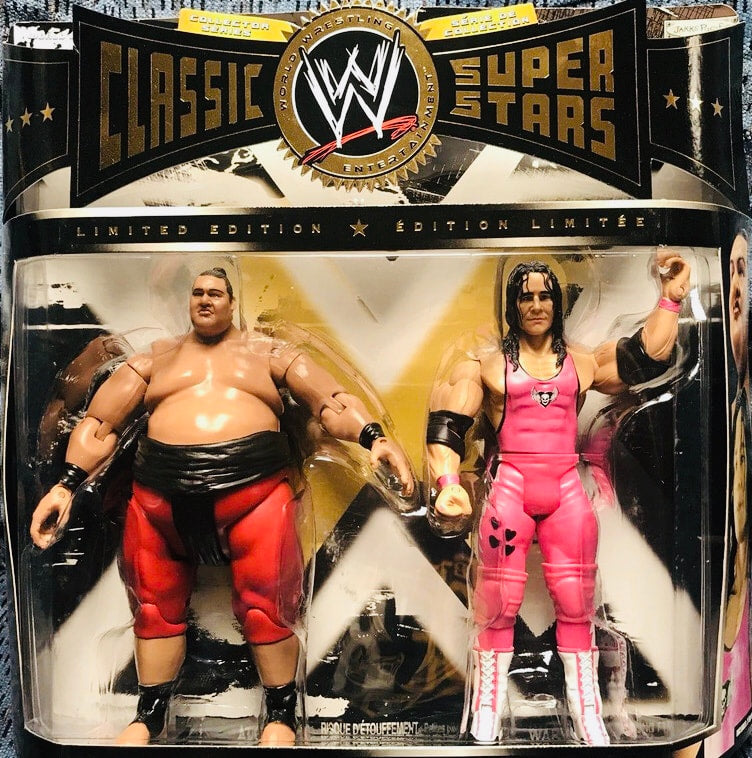 WWE Jakks Pacific Classic Superstars 2-Packs 10 Yokozuna vs. Bret Hart Action & Toy Figures PWcatalog