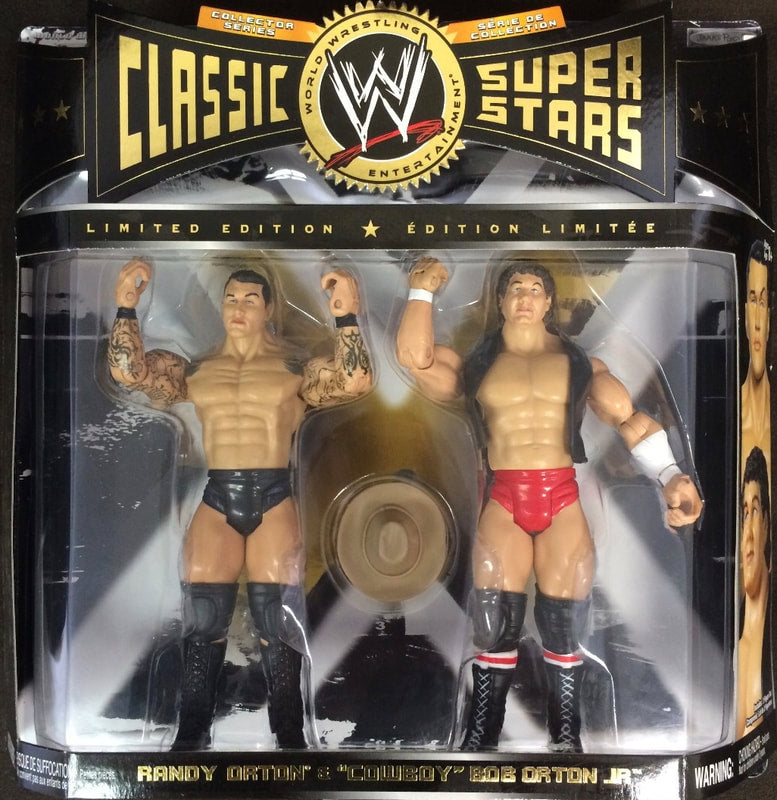 WWE Jakks Pacific Classic Superstars 2-Packs 12 Randy Orton & "Cowboy" Bob Orton Action & Toy Figures PWcatalog
