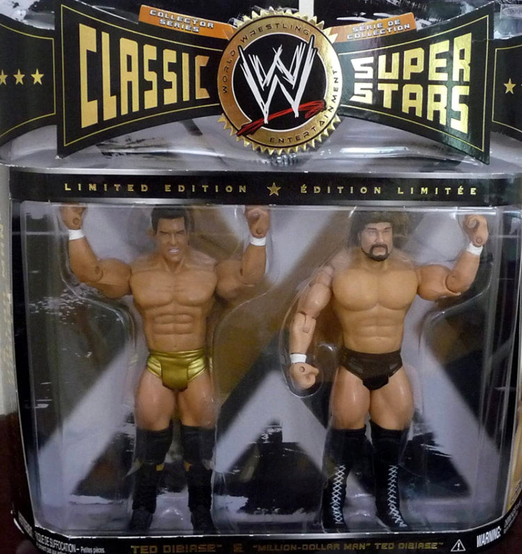 WWE Jakks Pacific Classic Superstars 2-Packs 12 Ted Dibiase & "Million Dollar Man" Ted Dibiase Action & Toy Figures PWcatalog
