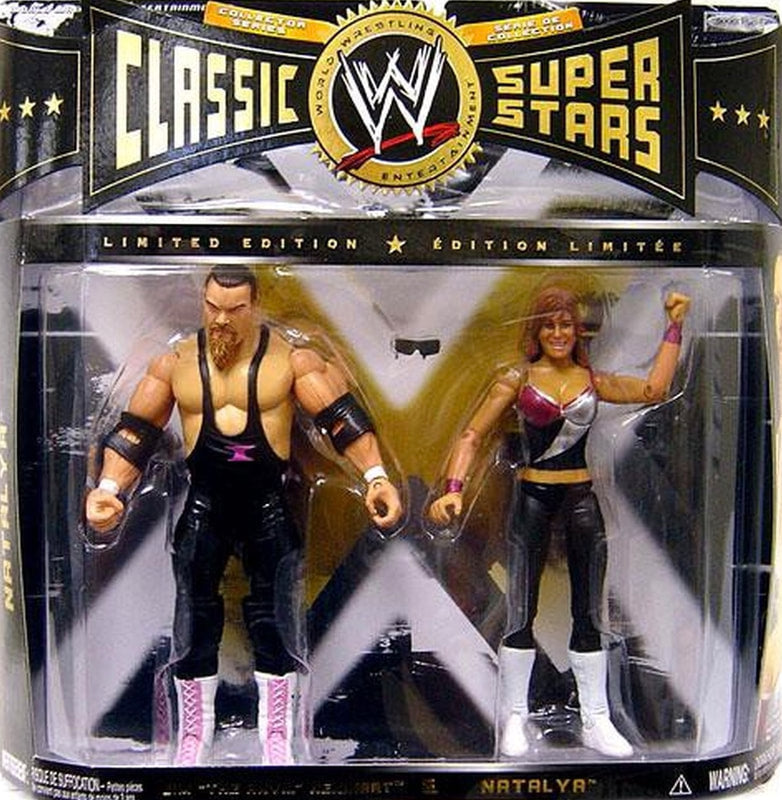 WWE Jakks Pacific Classic Superstars 2-Packs 12 Jim "The Anvil" Neidhart & Natalya Action & Toy Figures PWcatalog