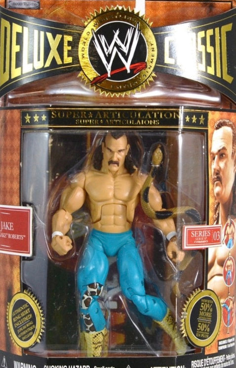 WWE Jakks Pacific Deluxe Classic Superstars 3 Jake "The Snake" Roberts Action & Toy Figures PWcatalog