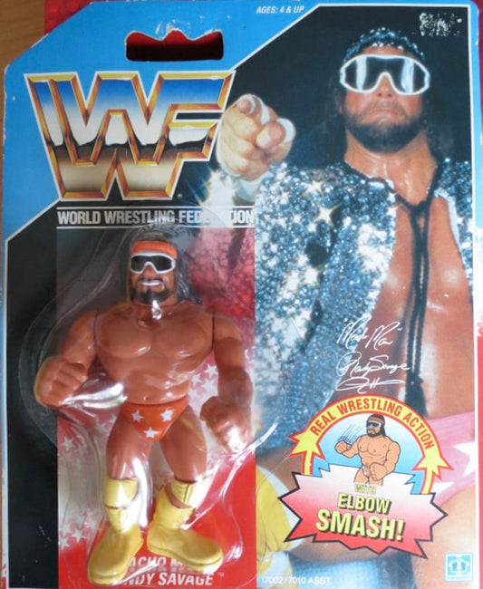 WWF Hasbro 1 "Macho Man" Randy Savage with Elbow Smash! Action & Toy Figures PWcatalog