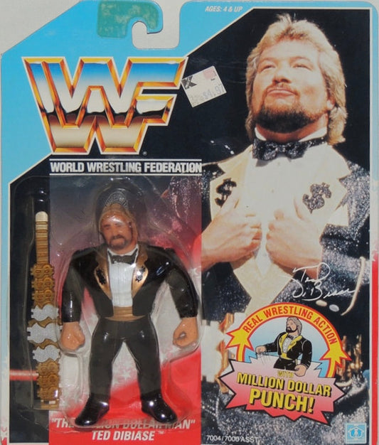 WWF Hasbro 1 "The Million Dollar Man" Ted DiBiase with Million Dollar Punch! Action & Toy Figures PWcatalog
