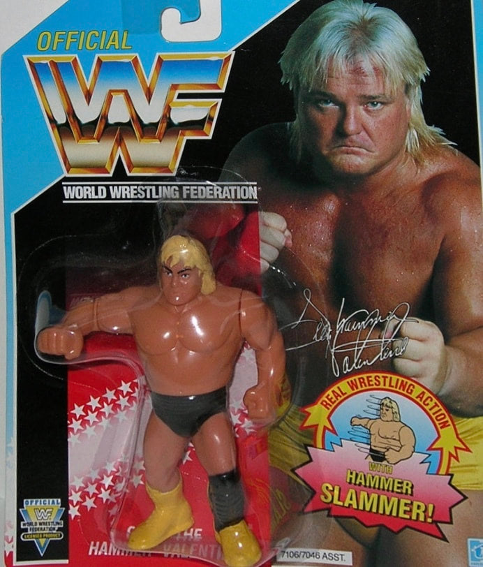 WWF Hasbro 3 Greg "The Hammer" Valentine with Hammer Slammer! PW Catalog