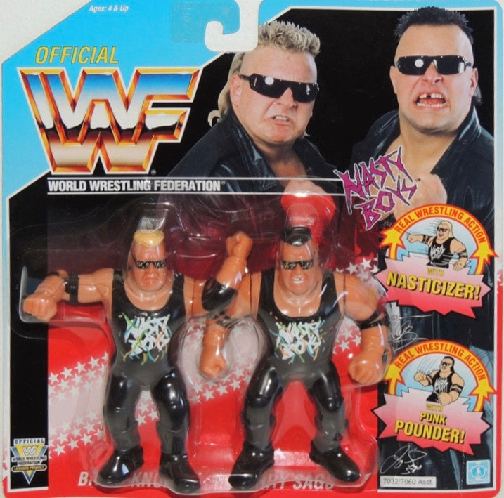 WWF Hasbro 4 Nasty Boys: Brian Knobs with Nasticizer! & Jerry Sags