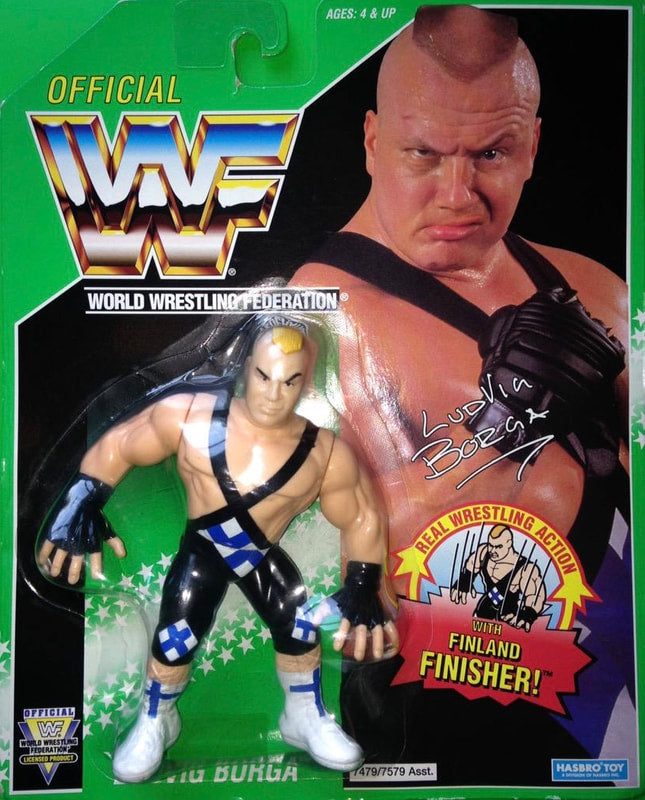 WWF Hasbro 11 Ludvig Borga with Finland Finisher! Action & Toy Figures PWcatalog