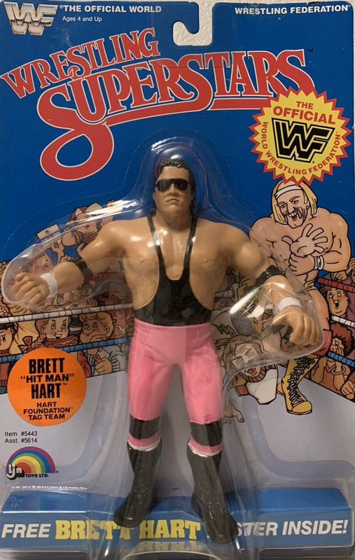 WWF LJN Wrestling Superstars 4 Brett "Hit Man" Hart Action & Toy Figures PWcatalog