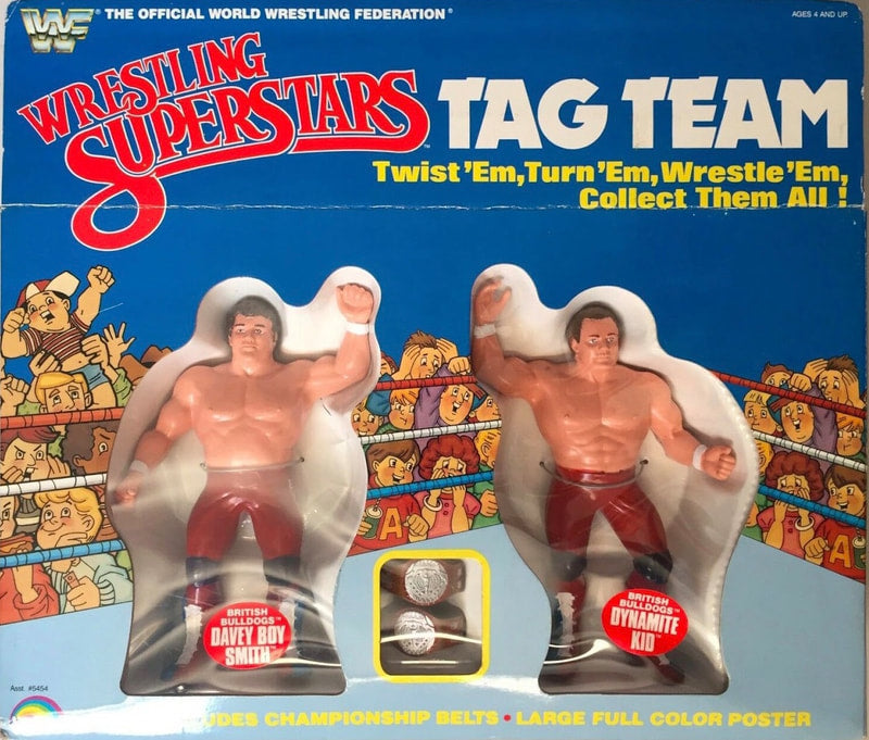 WWF LJN Wrestling Superstars Tag Teams British Bulldogs: Davey Boy Smith & Dynamite Kid Action & Toy Figures PWcatalog