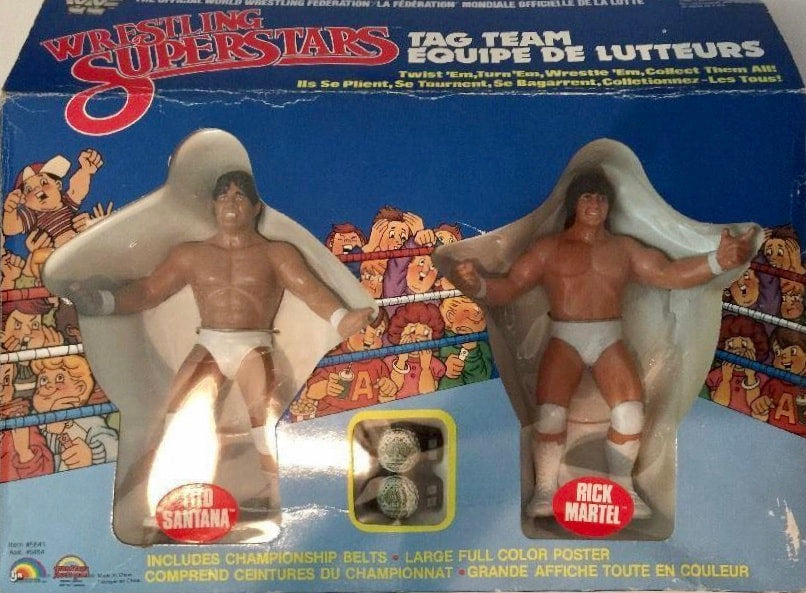 WWF LJN Wrestling Superstars Tag Teams Tito Santana & Rick Martel Action & Toy Figures PWcatalog
