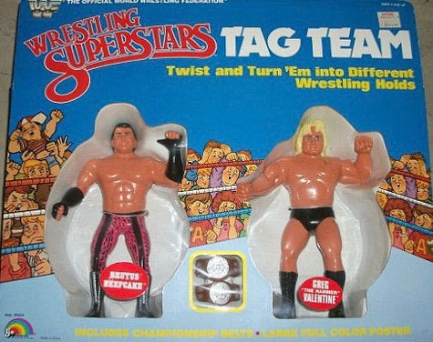 WWF LJN Wrestling Superstars Tag Teams Brutus Beefcake & Greg "The Hammer" Valentine Action & Toy Figures PWcatalog