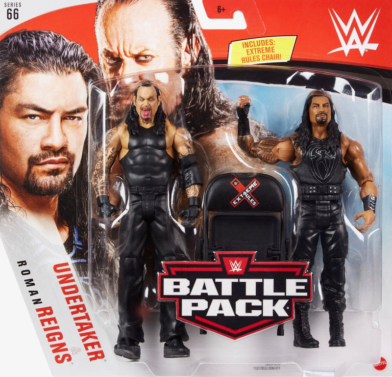 WWE Mattel Battle Packs 66 Undertaker & Roman Reigns Action & Toy Figures PWcatalog