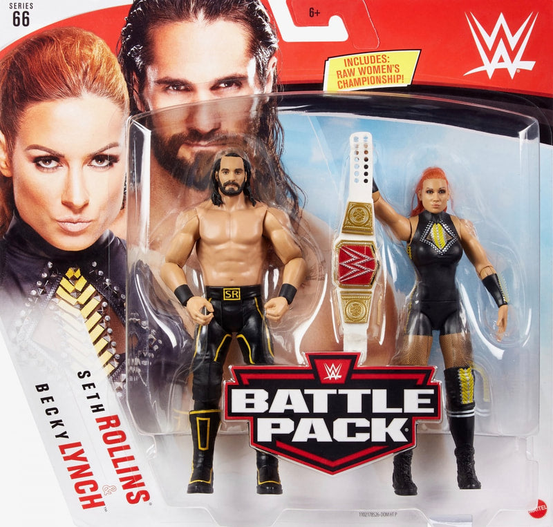 WWE Mattel Battle Packs 66 Seth Rollins & Becky Lynch Action & Toy Figures PWcatalog