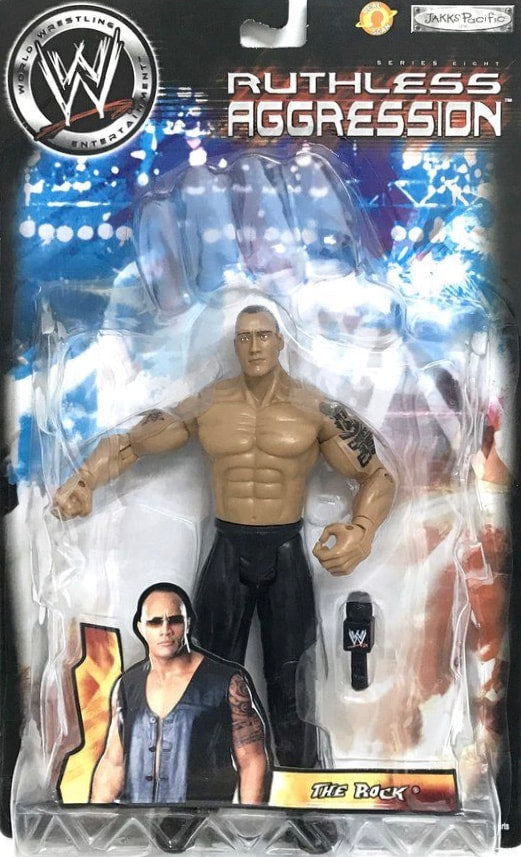 WWE Jakks Pacific Ruthless Aggression 8 The Rock Action & Toy Figures PWcatalog