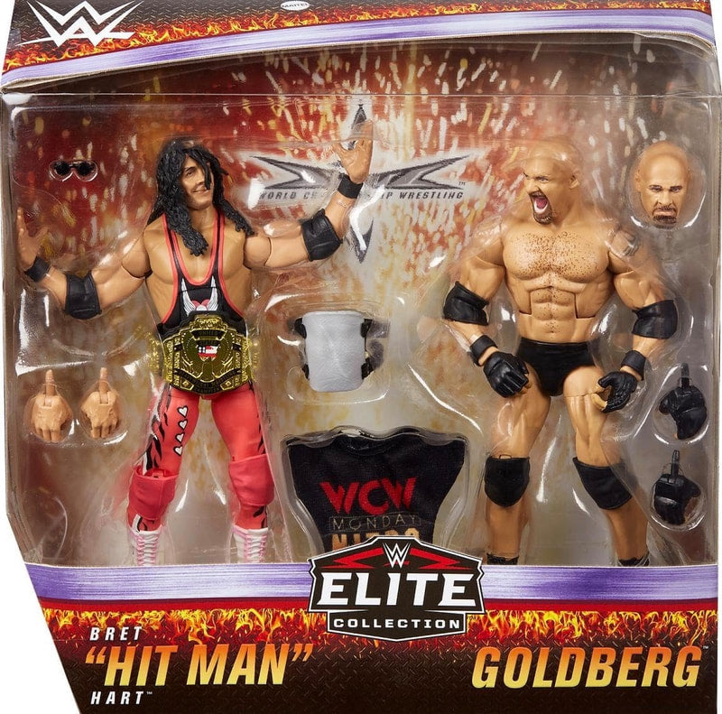 WWE Mattel 2-Packs Bret "Hit Man" Hart vs. Goldberg Action & Toy Figures PWcatalog