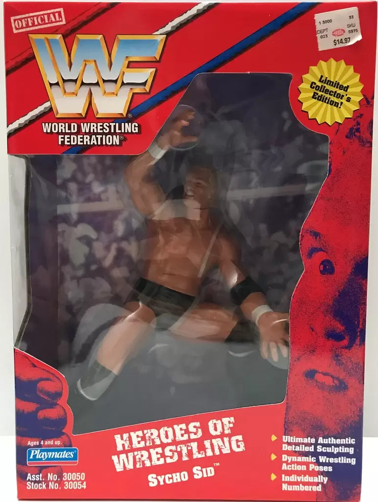 WWF Playmates Toys Heroes of Wrestling Sycho Sid Action & Toy Figures PWcatalog