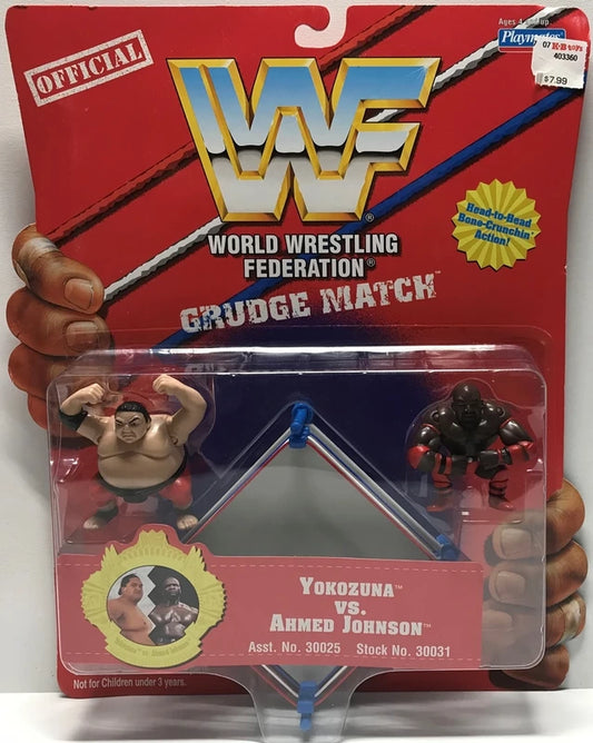 WWF Playmates Toys Grudge Match Yokozuna vs. Ahmed Johnson Action & Toy Figures PWcatalog