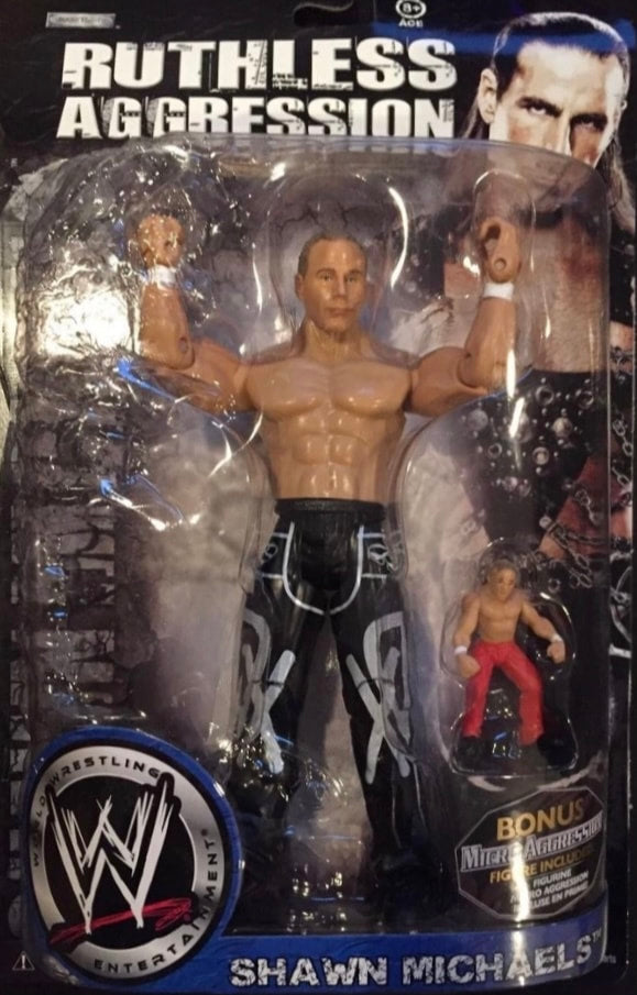 WWE Jakks Pacific Ruthless Aggression With Micro Aggression Series 1 Shawn Michaels Action & Toy Figures PWcatalog
