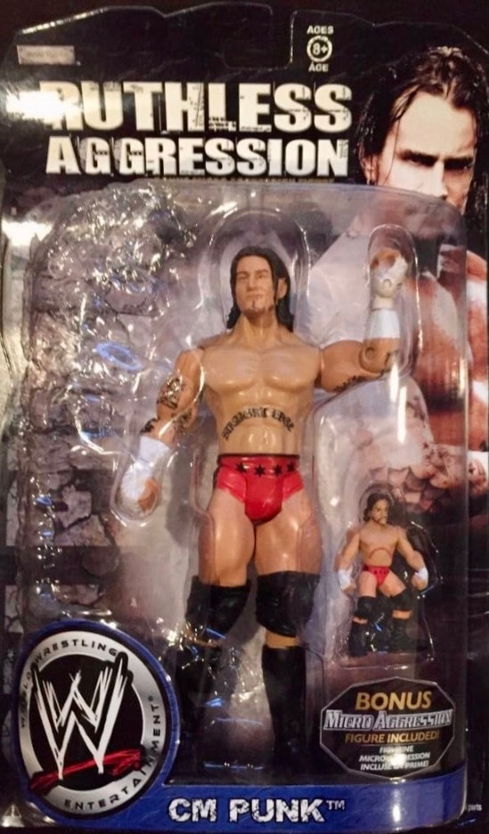WWE Jakks Pacific Ruthless Aggression With Micro Aggression Series 1 CM Punk Action & Toy Figures PWcatalog