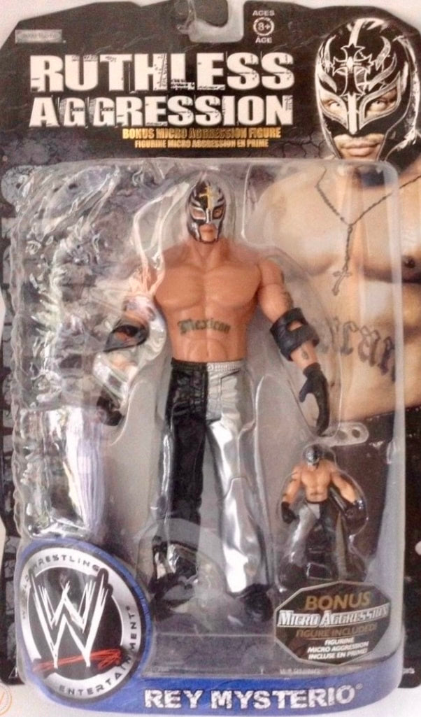 WWE Jakks Pacific Ruthless Aggression With Micro Aggression Series 1 Rey Mysterio Action & Toy Figures PWcatalog