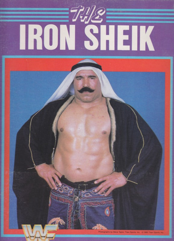 1985 WWF Iron Sheik school folder PW Catalog