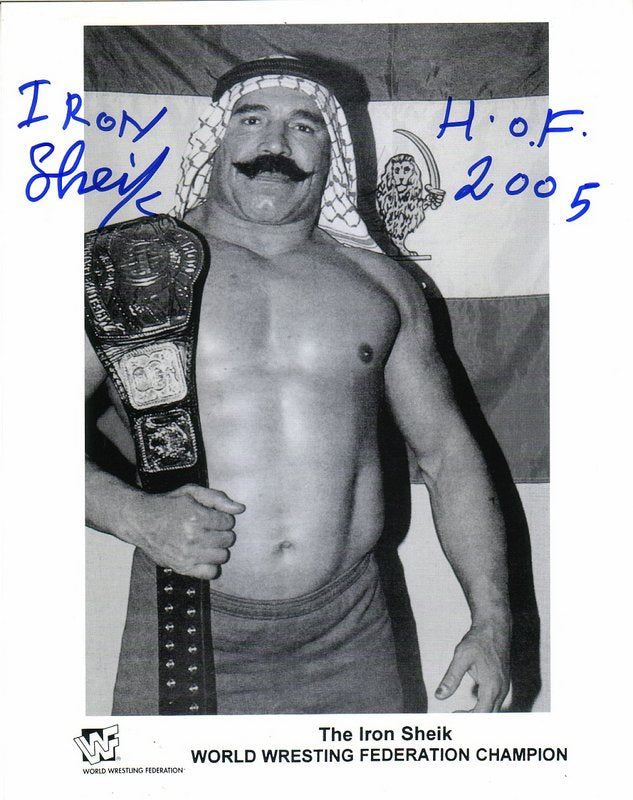 WWF CHAMPION Iron Sheik(signed) (undated) PWcatalog