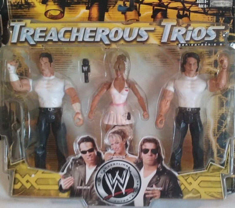 WWE Jakks Pacific Treacherous Trios 8 Deuce, Cherry & Domino Action & Toy Figures PWcatalog