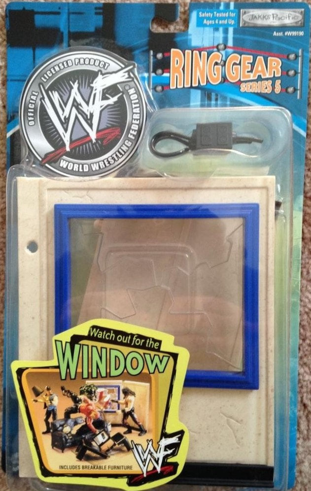 2001 WWF Jakks Pacific Ring Gear Series 5: Watch Out For the Window Action & Toy Figures PWcatalog
