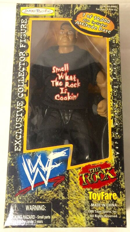 1999 WWF Jakks Pacific The Rock ToyFare Mailaway Action & Toy Figures PWcatalog