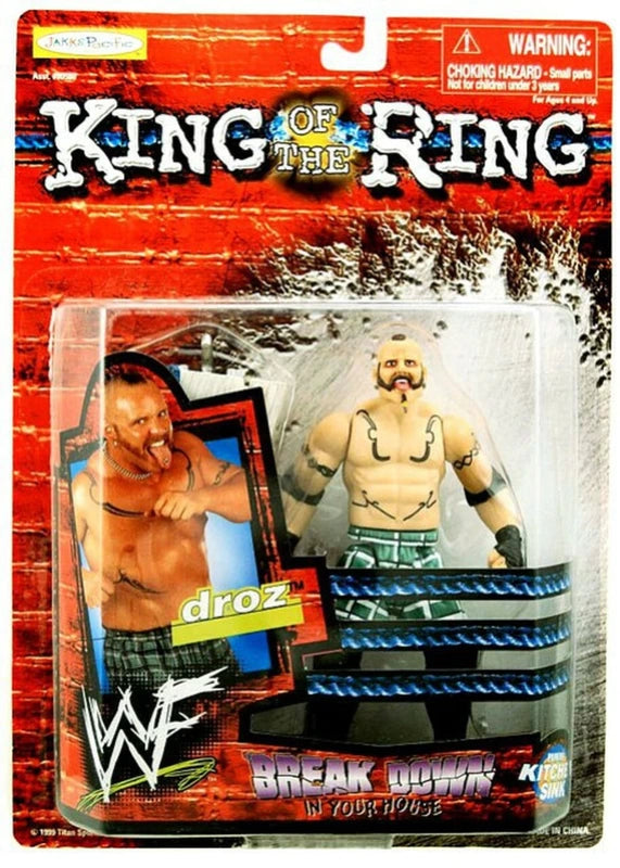 1999 WWF Jakks Pacific Break Down In Your House Droz Action & Toy Figures PWcatalog