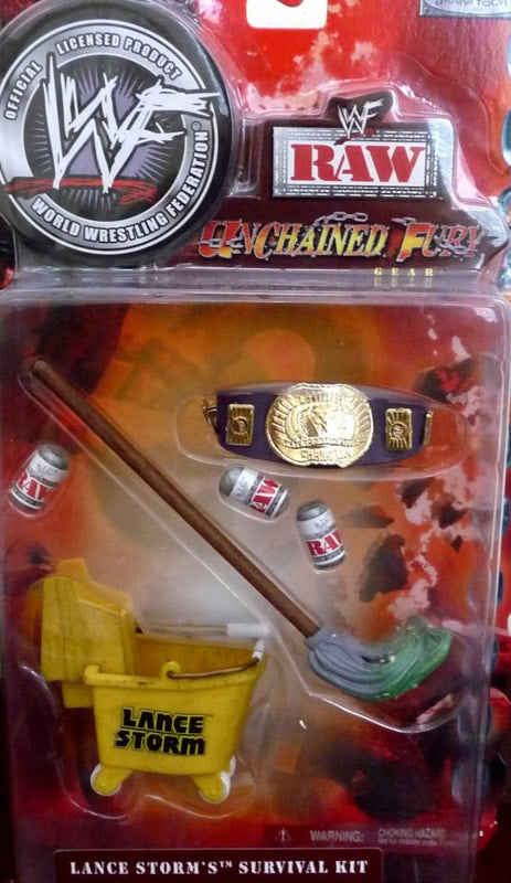 2002 WWF Jakks Pacific Unchained Fury Accessory Sets: Lance Storm's Survival Kit Action & Toy Figures PWcatalog
