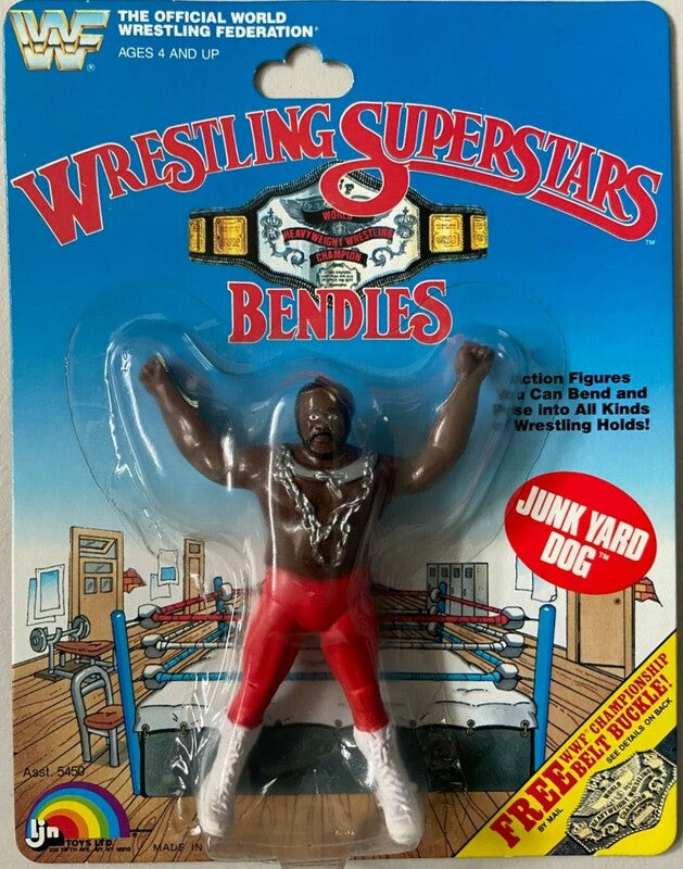 WWF LJN Wrestling Superstars Bendies Junk Yard Dog Action & Toy Figures PWcatalog