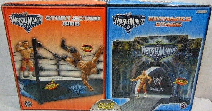 WWE Jakks Pacific WrestleMania 22 Entrance Stage & Stunt Action Ring Value Pack Action & Toy Figures PWcatalog