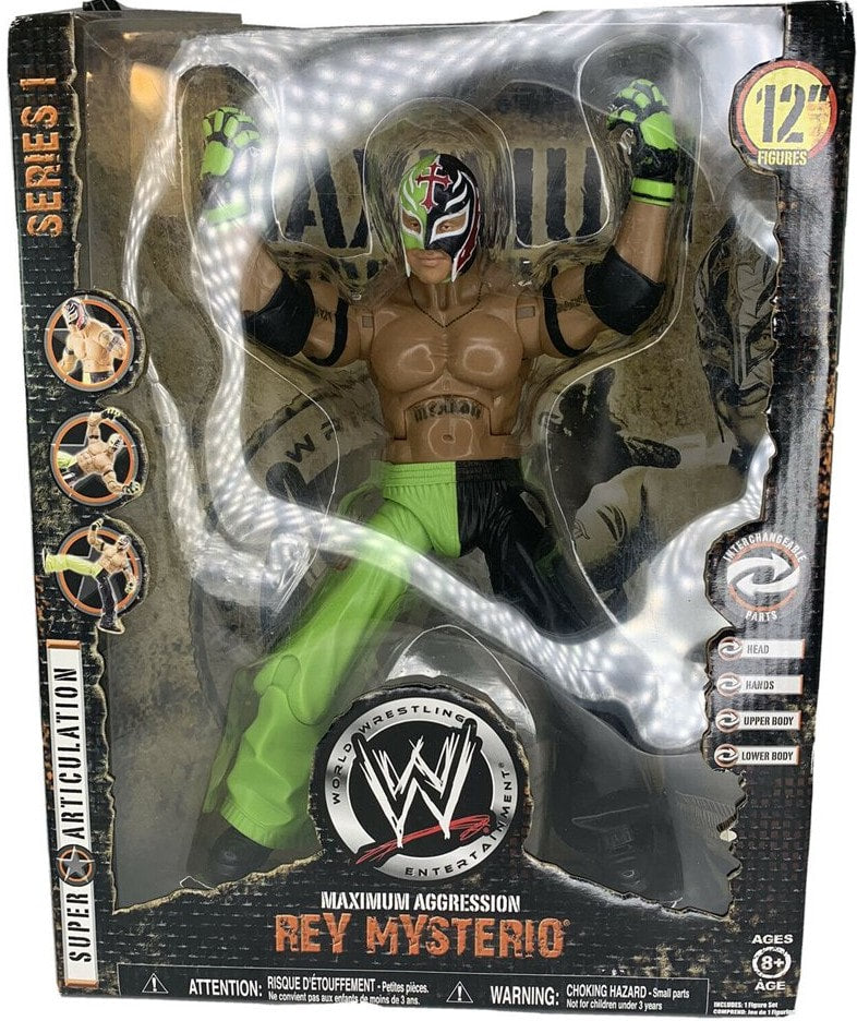 WWE Jakks Pacific Maximum Aggression 1 Rey Mysterio Action & Toy Figures PWcatalog