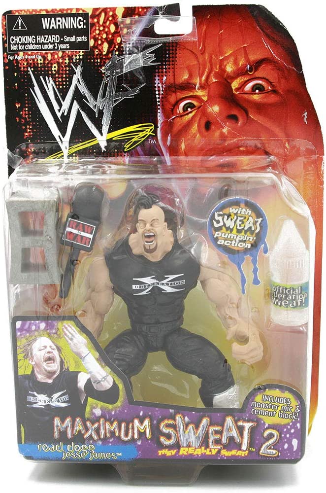 1999 WWF Jakks Pacific Maximum Sweat Series 2 Road Dogg Jesse James Action & Toy Figures PWcatalog